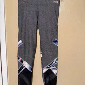 PINK Victoria's Secret Gray Leggings with Dynamic Design